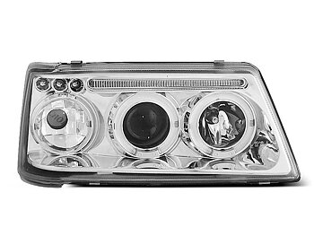 HEADLIGHTS PEUGEOT 205 09.83-10.96 ANGEL EYES CHROME