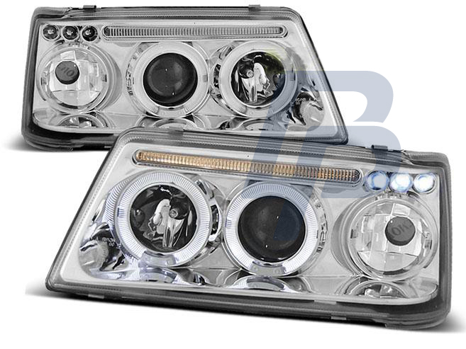 HEADLIGHTS PEUGEOT 205 09.83-10.96 ANGEL EYES CHROME - 2