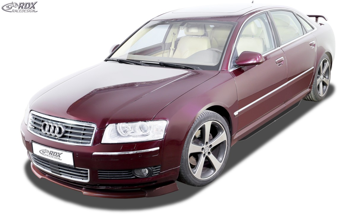 FRONT SPOILER VARIO-X AUDI A8 D3 / 4E -2005 (ALLE, INCL. W12 AND S8) FRONT LIP SPLITTER - 2