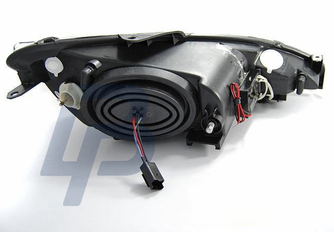 HEADLIGHTS PEUGEOT 206 02- ANGEL EYES BLACK CCFL - 4