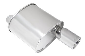 F-RT 3.5 INCH SINGLE ROLL TIP UNIVERSAL MUFFLER 2.5 INCH MR