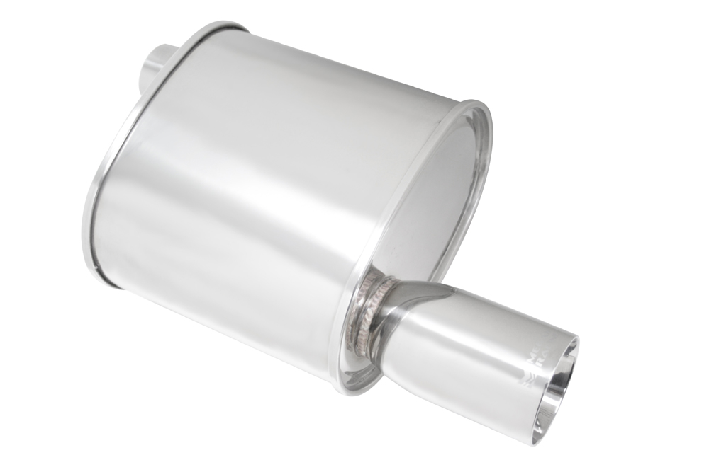 F-RT 3.5 INCH SINGLE ROLL TIP UNIVERSAL MUFFLER 2.5 INCH MR - 2