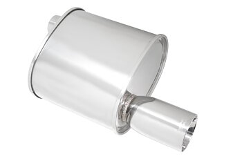 F-RT 3.5 INCH SINGLE ROLL TIP UNIVERSAL MUFFLER 2.5 INCH MR