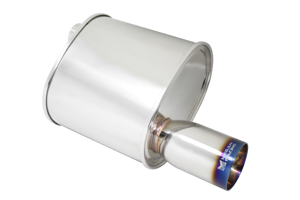 F-RT 3.5 INCH SINGLE BURNT TIP UNIVERSAL MUFFLER 2.5 INCH - 2