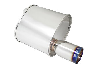 F-RT 3.5 INCH SINGLE BURNT TIP UNIVERSAL MUFFLER 2.5 INCH