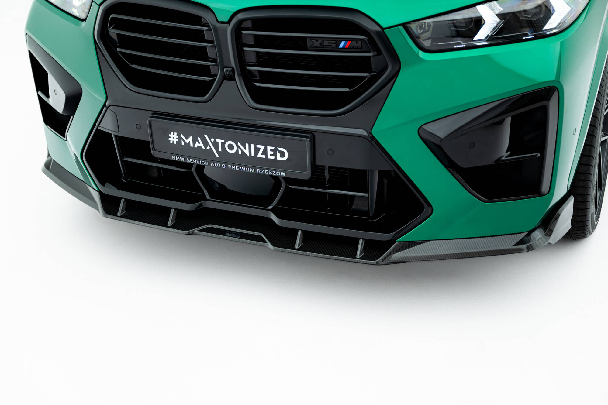 PREPREG CARBON FIBER FRONT SPLITTER SUITABLE FOR BMW X5 M F95 FACELIFT – MAXTON DESIGN - 5