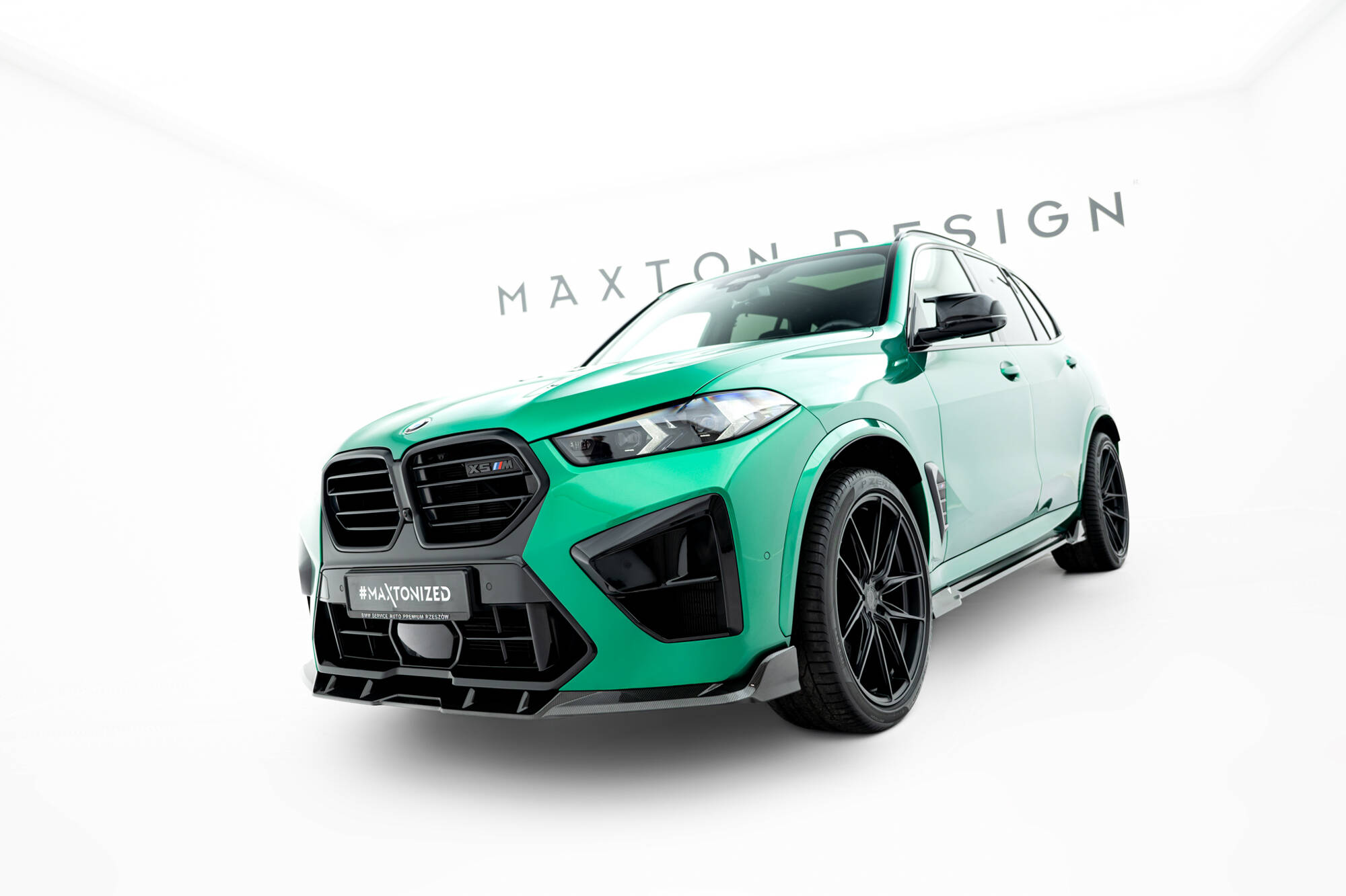 PREPREG CARBON FIBER FRONT SPLITTER SUITABLE FOR BMW X5 M F95 FACELIFT – MAXTON DESIGN - 6