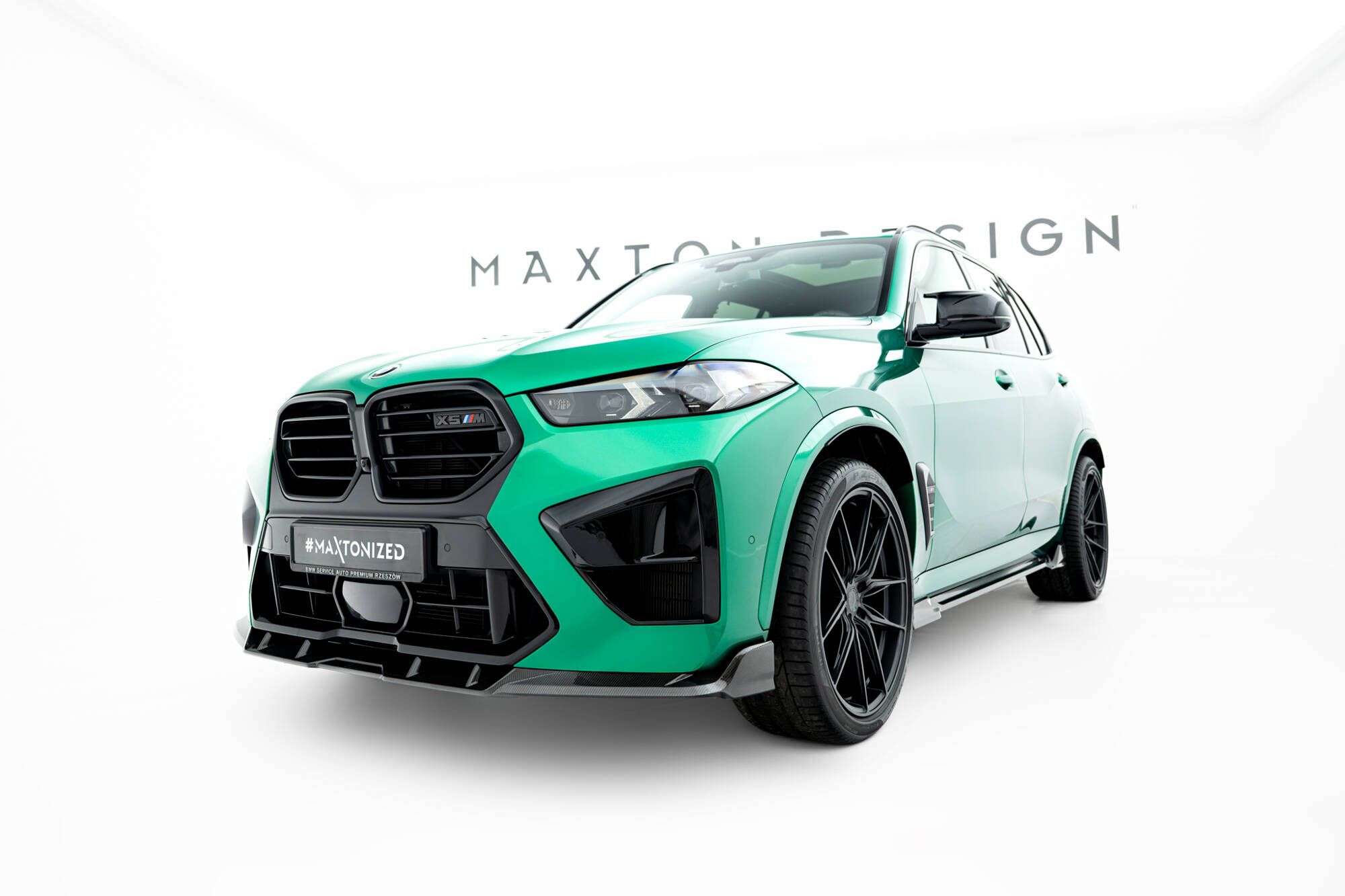 PREPREG CARBON FIBER FRONT SPLITTER SUITABLE FOR BMW X5 M F95 FACELIFT – MAXTON DESIGN - 8