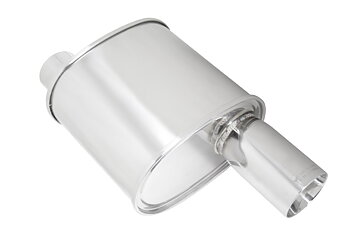 F-RT 3.5 INCH SINGLE ROLL TIP UNIVERSAL MUFFLER 3 INCH [MR]