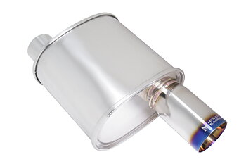 F-RT 3.5 INCH SINGLE BURNT TIP UNIVERSAL MUFFLER 3 INCH [MR]