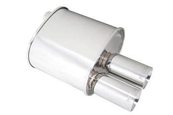 F-RT 3 INCH DUAL ROLL TIPS UNIVERSAL MUFFLER 2.5 INCH [MR]