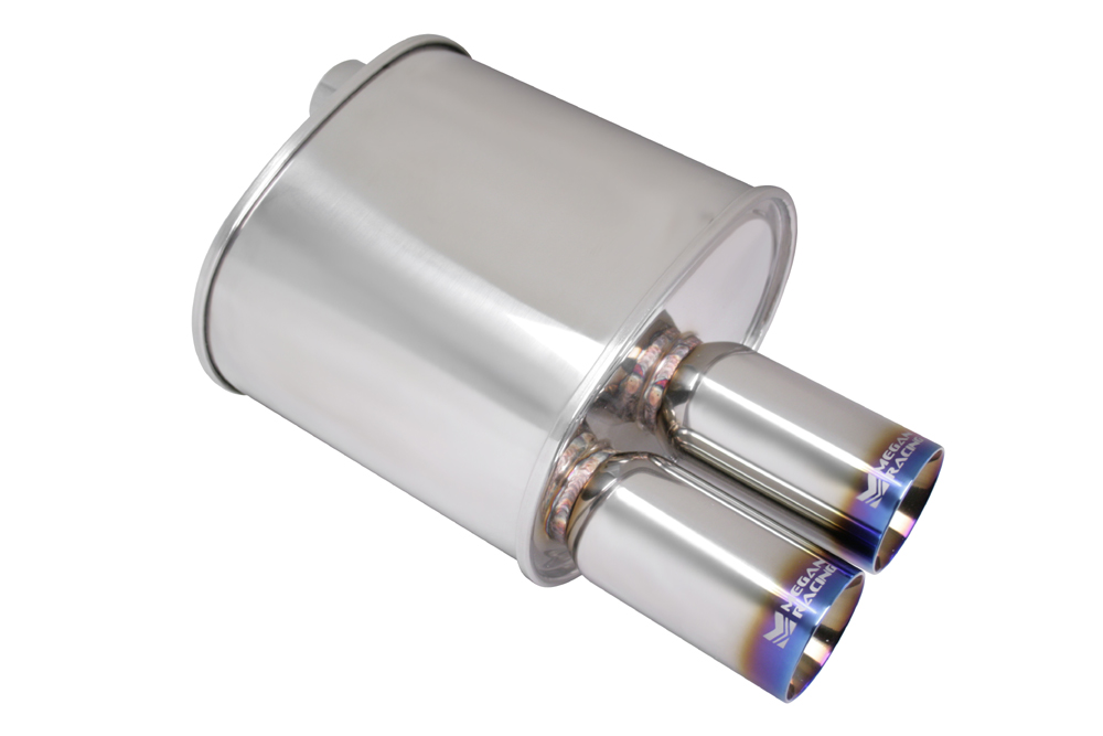 F-RT 3 INCH DUAL BURNT TIPS UNIVERSAL MUFFLER 2.5 INCH [MR] - 2