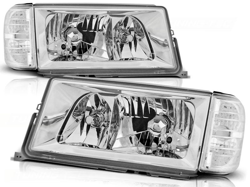 STRÅLKASTARE KROM TILL MERCEDES W201/190 1982-1993