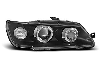 HEADLIGHTS PEUGEOT 306 02.93-04.97 ANGEL EYES BLACK