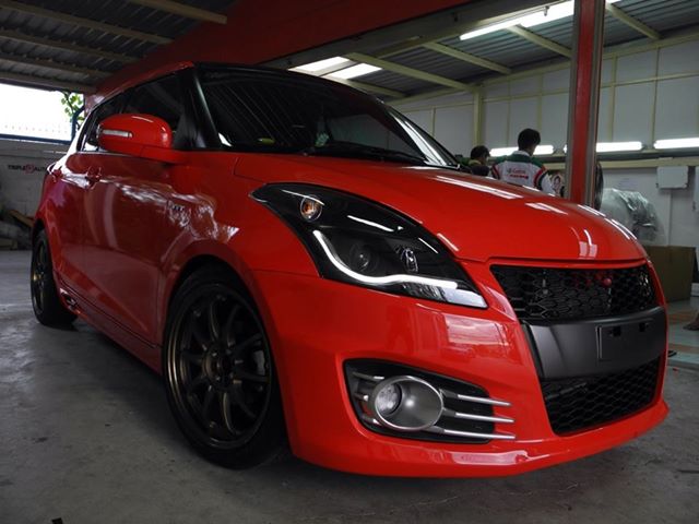 SUZUKI SWIFT MK7 10+ PROJECTOR DRL LOOK HEADLIGHT SET CHROME - 4