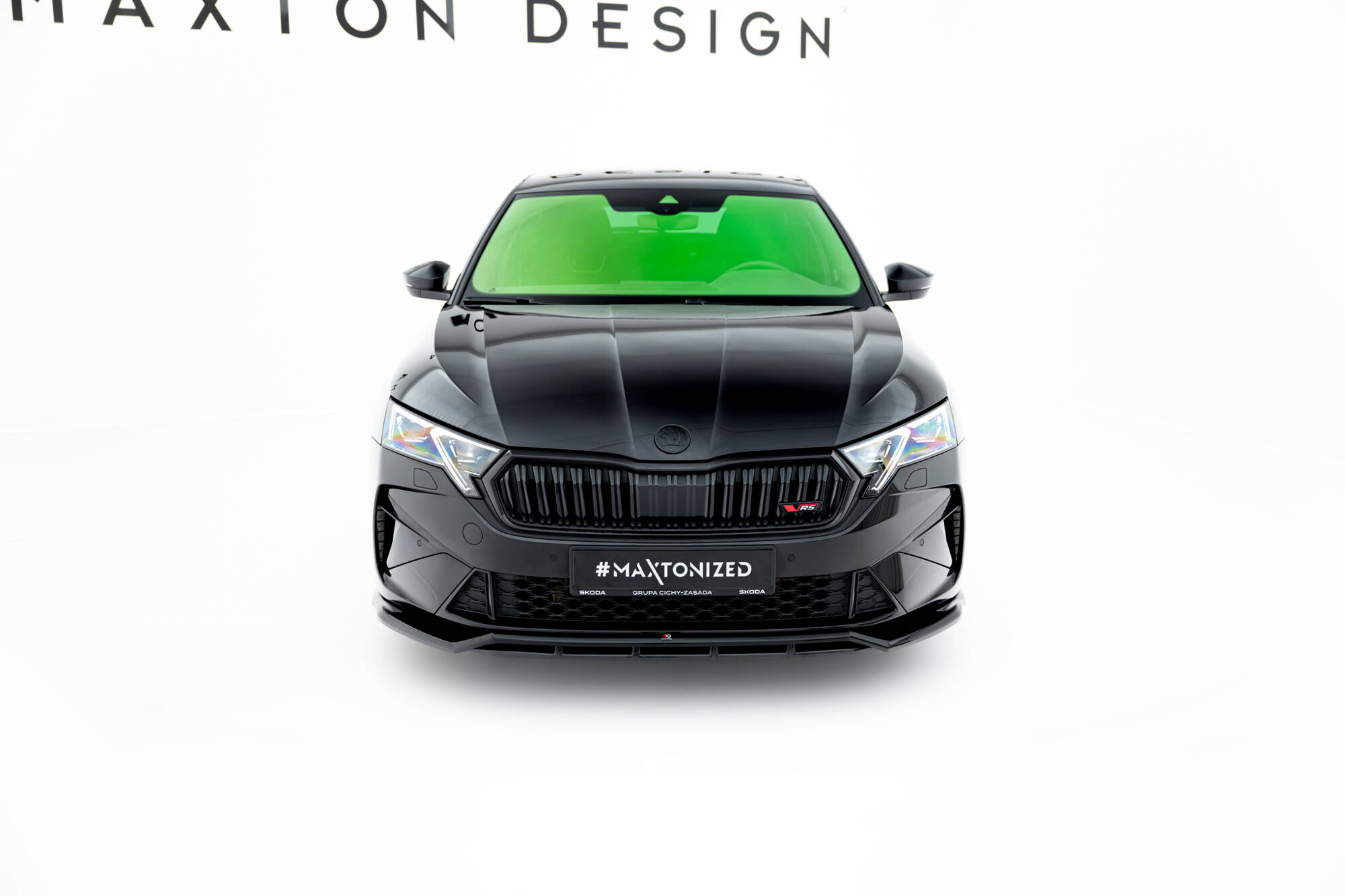 FRONT SPLITTER V.1 SUITABLE FOR SKODA OCTAVIA RS LIFTBACK / COMBI MK4 FACELIFT – MAXTON DESIGN - 4