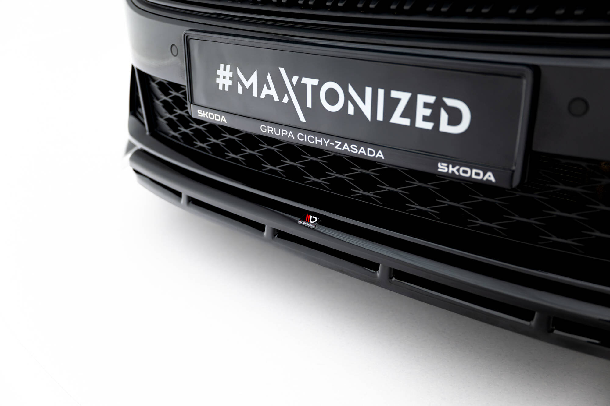 FRONT SPLITTER V.1 SUITABLE FOR SKODA OCTAVIA RS LIFTBACK / COMBI MK4 FACELIFT – MAXTON DESIGN - 2