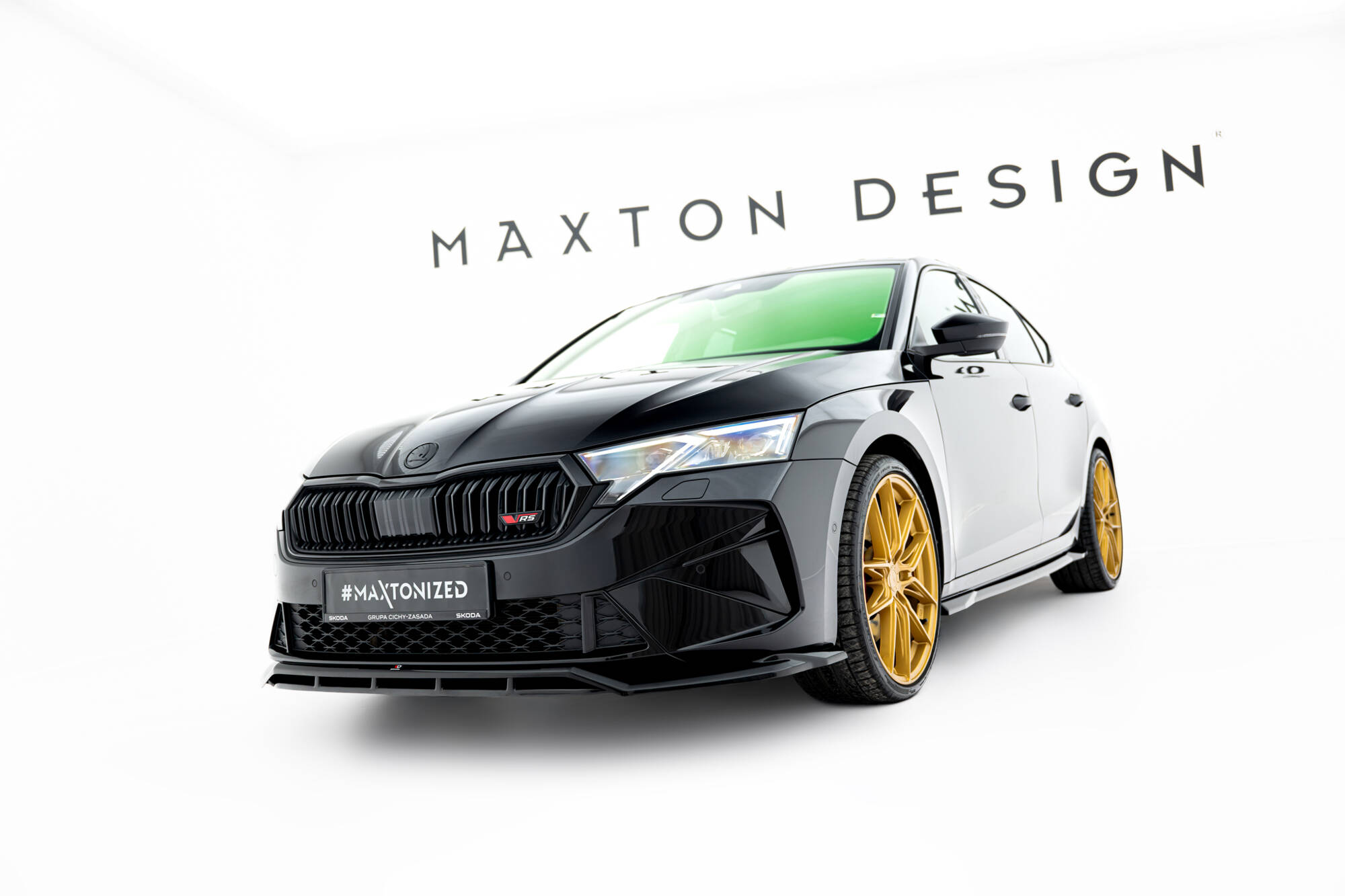 FRONT SPLITTER V.1 SUITABLE FOR SKODA OCTAVIA RS LIFTBACK / COMBI MK4 FACELIFT – MAXTON DESIGN - 5