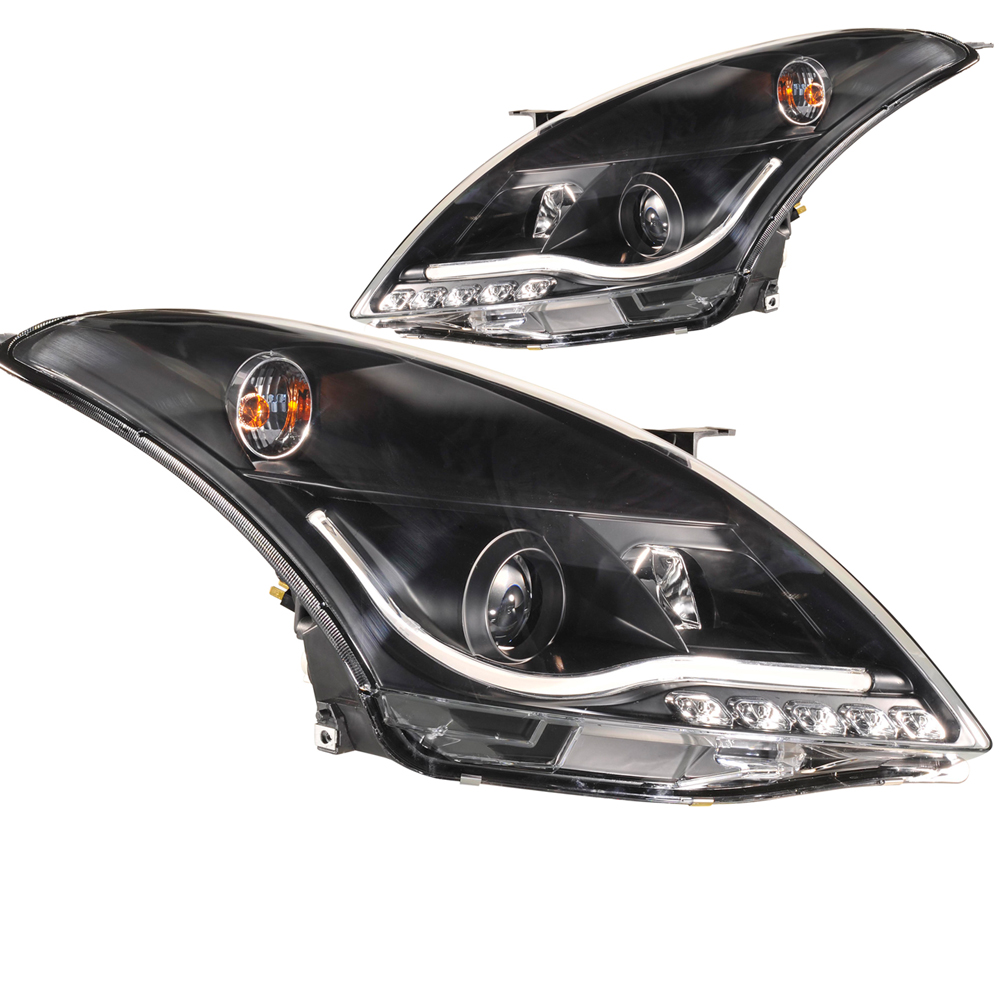 SUZUKI SWIFT MK7 10+ PROJECTOR DRL LOOK HEADLIGHT SET BLACK