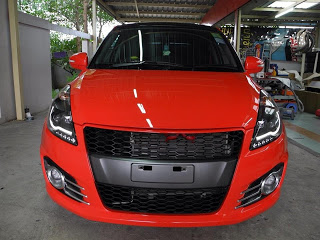 SUZUKI SWIFT MK7 10+ PROJECTOR DRL LOOK HEADLIGHT SET BLACK - 3