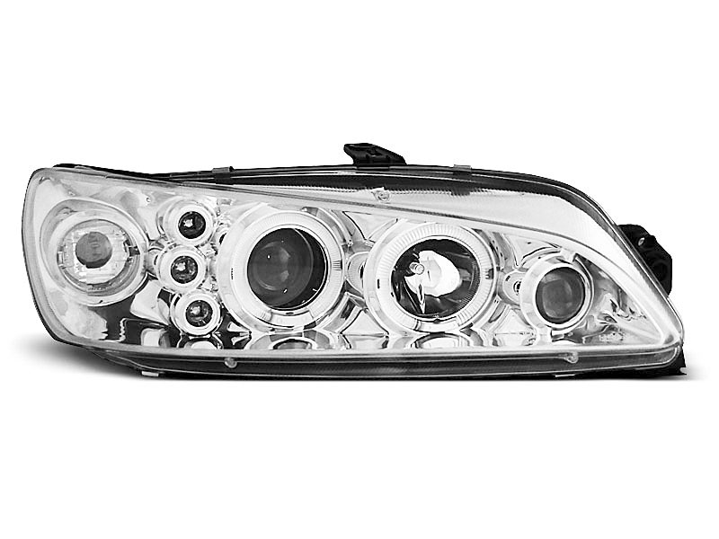 HEADLIGHTS PEUGEOT 306 05.97-03.01 ANGEL EYES CHROME