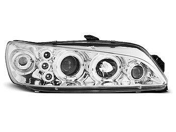 HEADLIGHTS PEUGEOT 306 05.97-03.01 ANGEL EYES CHROME