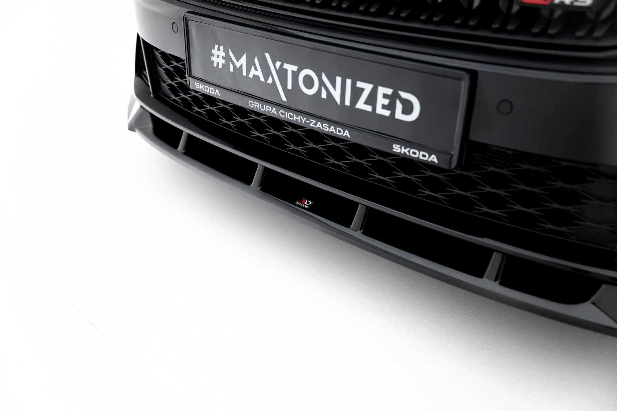FRONT SPLITTER V.2 SUITABLE FOR SKODA OCTAVIA RS LIFTBACK / COMBI MK4 FACELIFT – MAXTON DESIGN - 5