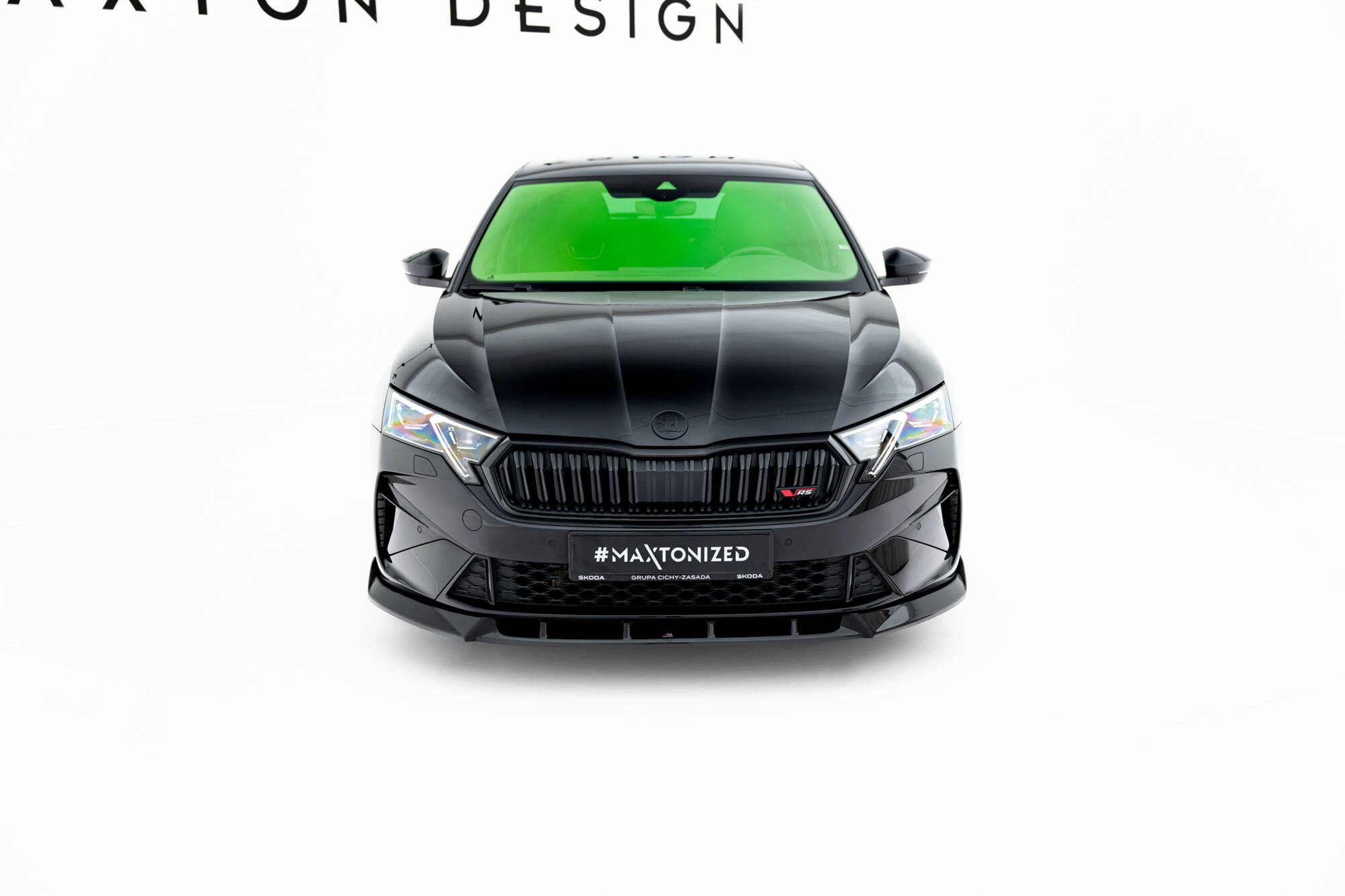 FRONT SPLITTER V.2 SUITABLE FOR SKODA OCTAVIA RS LIFTBACK / COMBI MK4 FACELIFT – MAXTON DESIGN - 2