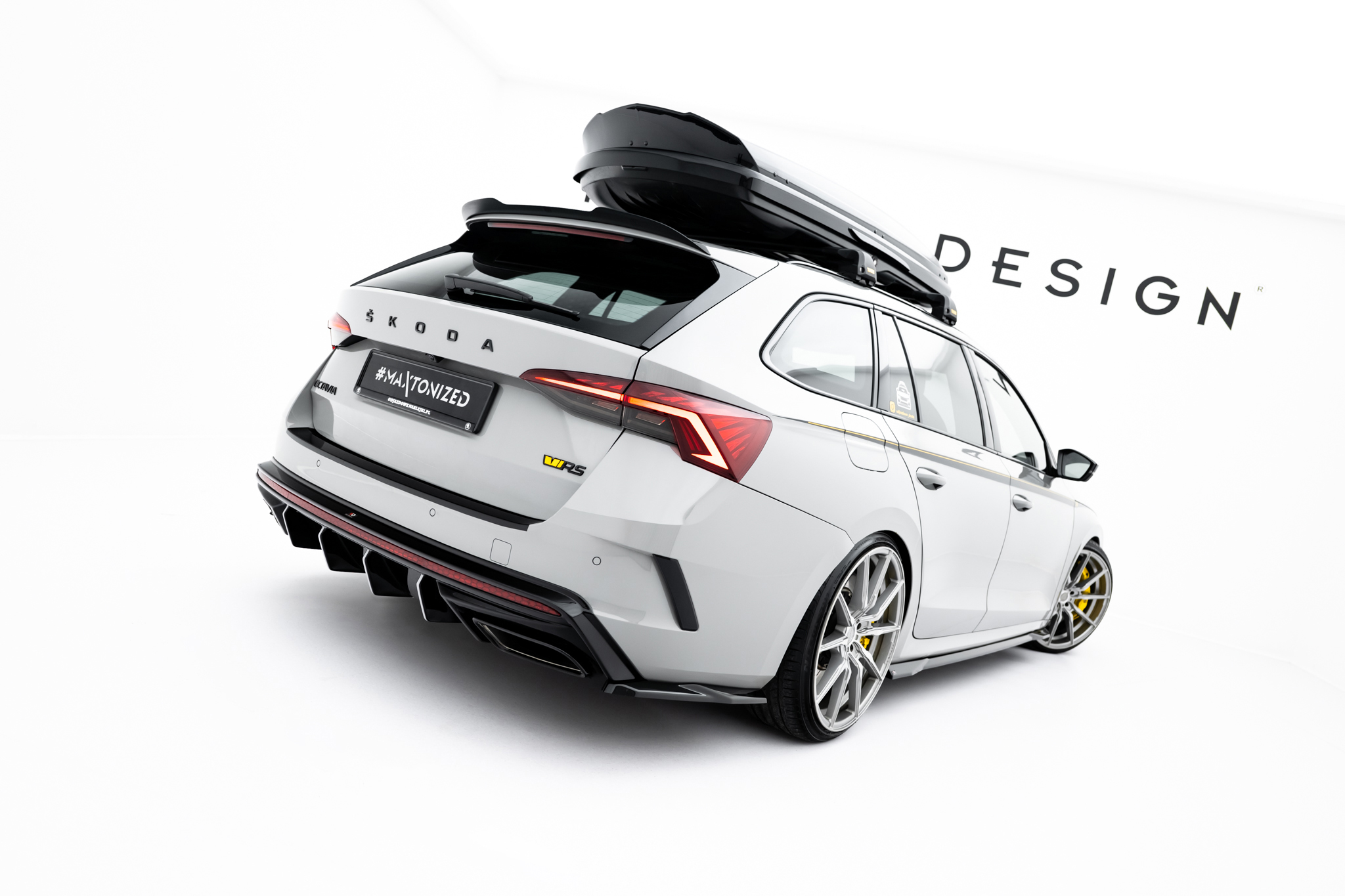 REAR SIDE SPLITTERS V.7 SUITABLE FOR SKODA OCTAVIA RS LIFTBACK / COMBI MK4 – MAXTON DESIGN - 5
