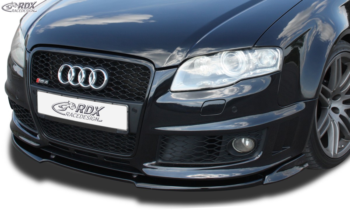 FRONT SPOILER VARIO X AUDI RS4 B7 FRONT LIP SPLITTER FRONT SPLITTER AUDI S4 B6 bluepower.se