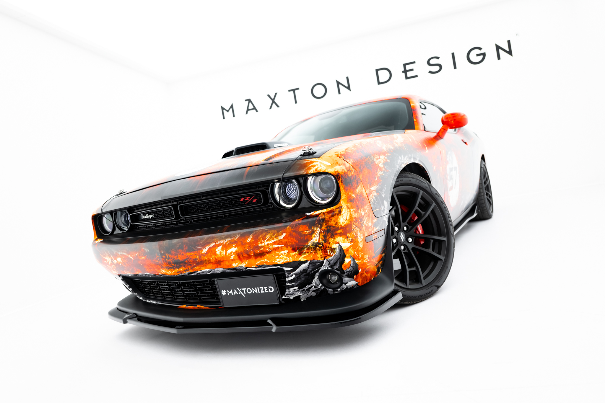 FRONT SPLITTER SUITABLE FOR DODGE CHALLENGER GT MK3 FACELIFT – MAXTON DESIGN