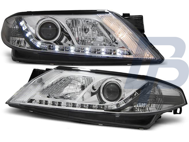 HEADLIGHTS RENAULT LAGUNA 2 01-03.05 DAYLIGHT CHROME - 3