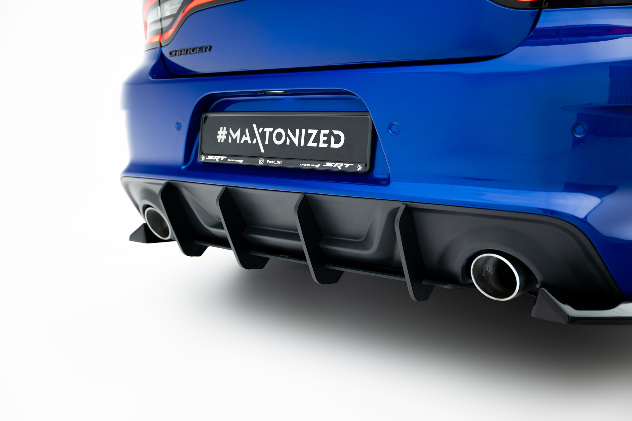 STREET PRO REAR DIFFUSER SUITABLE FOR DODGE CHARGER RT SCAT PACK WIDEBODY MK3 FACELIFT – MAXTON DESIGN - 6
