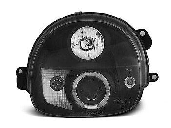 STRÅLKASTARE RENAULT TWINGO 03.93-09.98 ANGEL EYES SVARTA