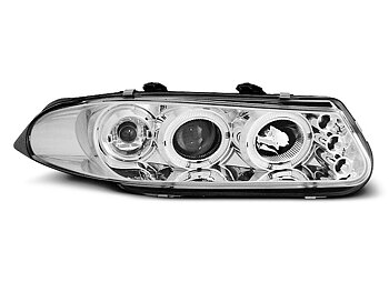 HEADLIGHTS ROVER 200 11.95-01.00 ANGEL EYES CHROME