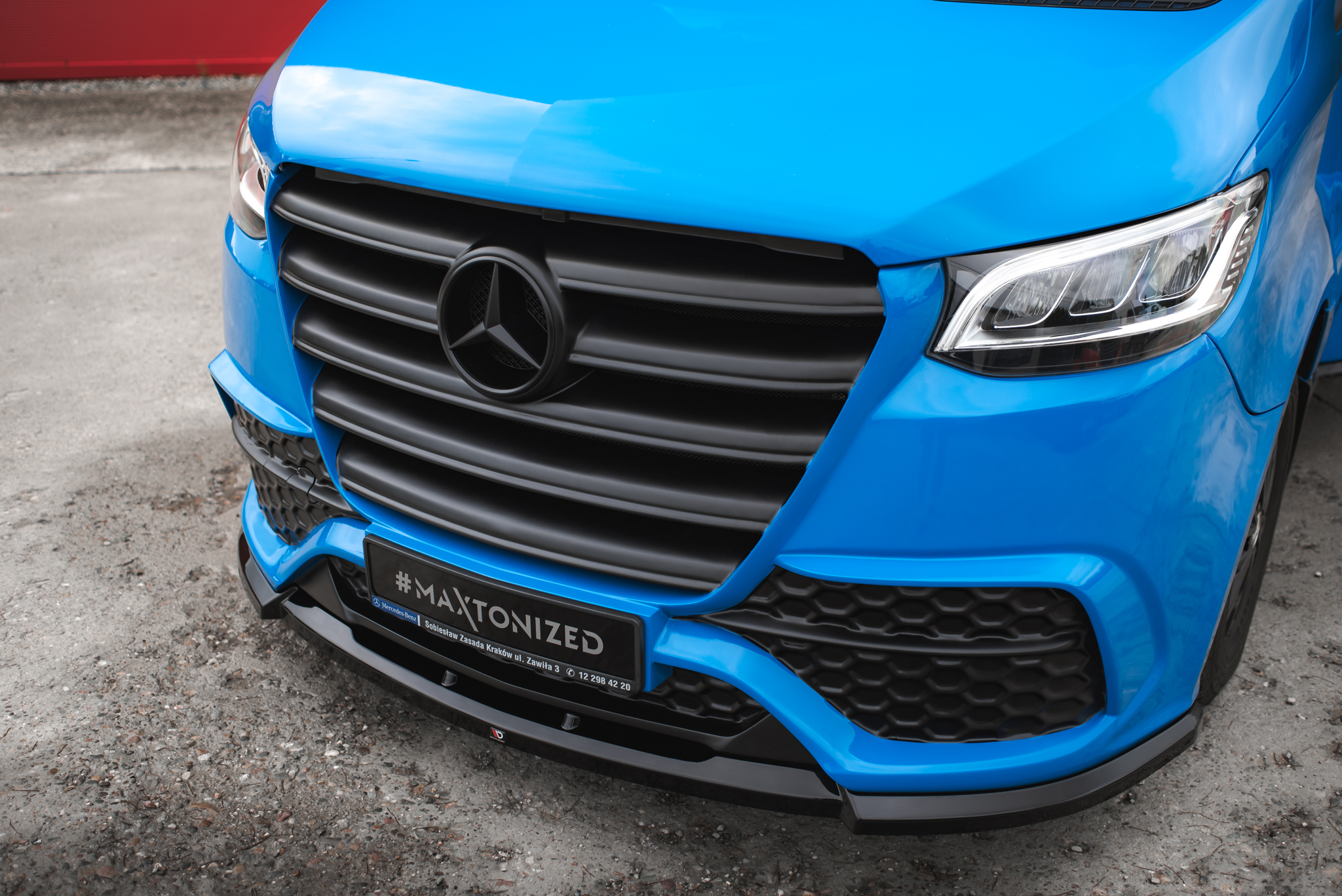 FRONT SPLITTER SUITABLE FOR MERCEDES-BENZ SPRINTER MK3 – MAXTON DESIGN - 4