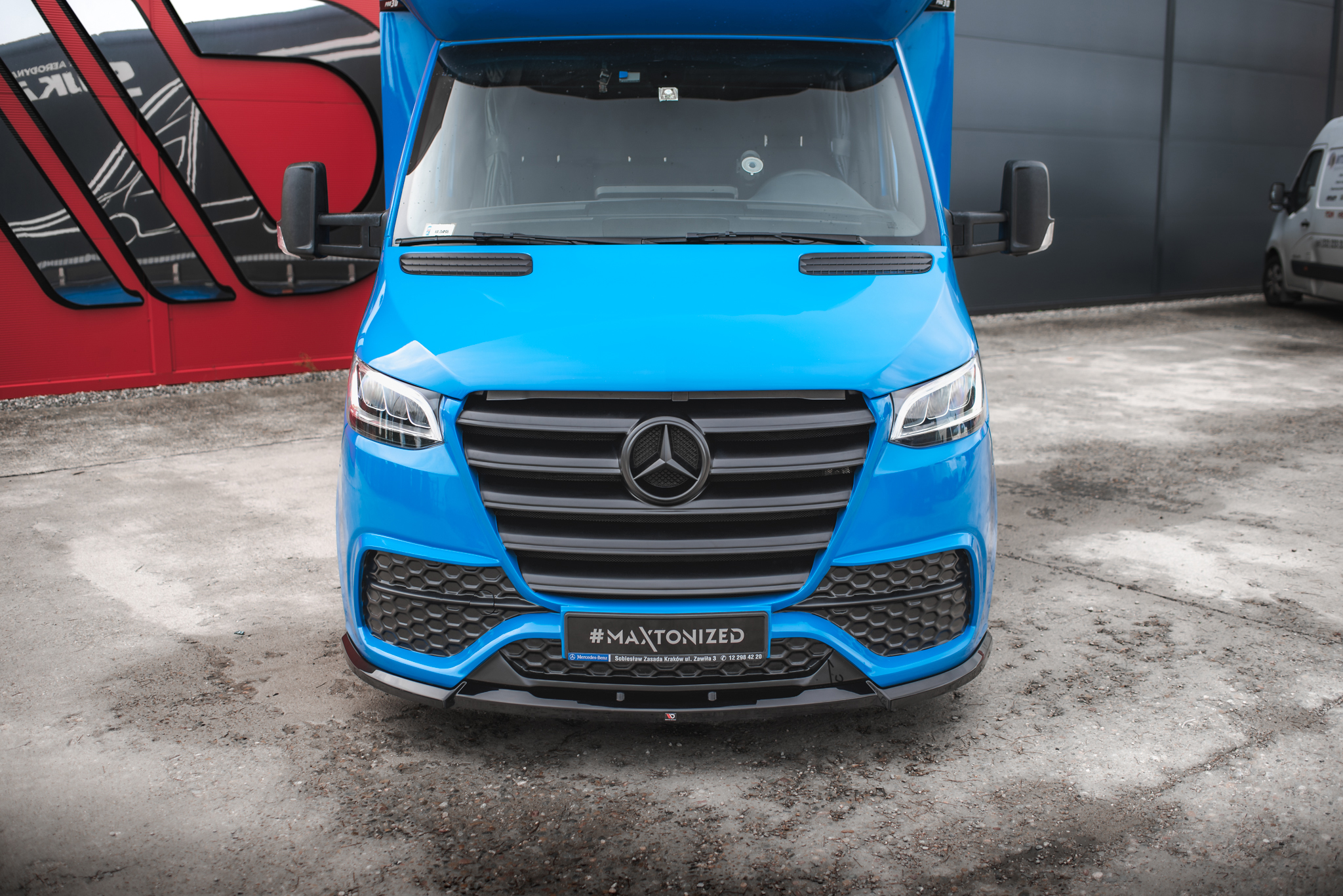 FRONT SPLITTER SUITABLE FOR MERCEDES-BENZ SPRINTER MK3 – MAXTON DESIGN - 2