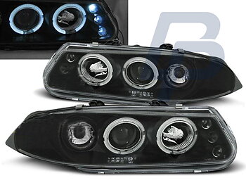 HEADLIGHTS ROVER 200 11.95-01.00 ANGEL EYES BLACK