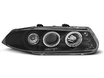 HEADLIGHTS ROVER 200 11.95-01.00 ANGEL EYES BLACK