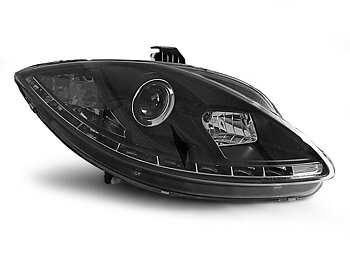 HEADLIGHTS SEAT  LEON ALTEA TOLEDO 06.05-09 DAYLIGHT BLACK