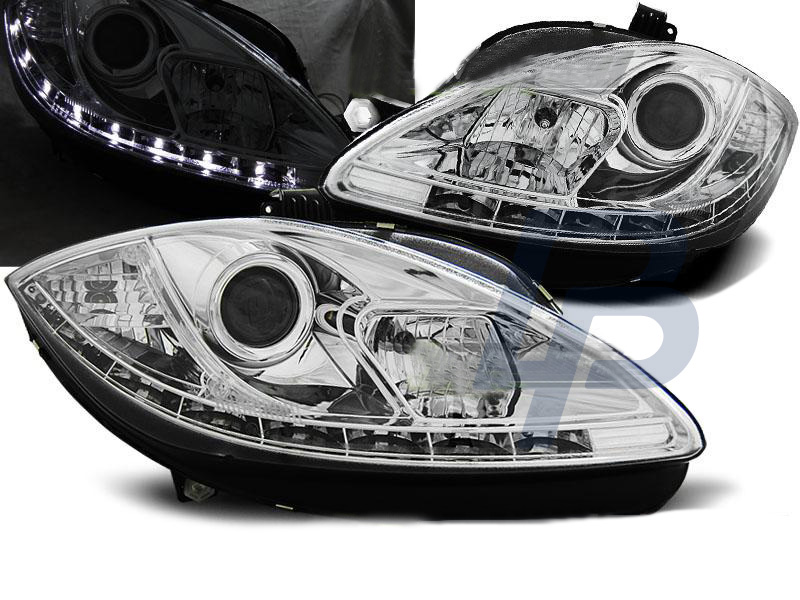 HEADLIGHTS SEAT LEON ALTEA 09-13 DAYLIGHT CHROME - 4