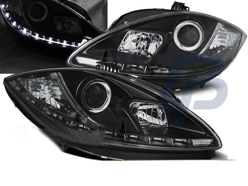 HEADLIGHTS SEAT LEON ALTEA 09-13 DAYLIGHT BLACK - 3