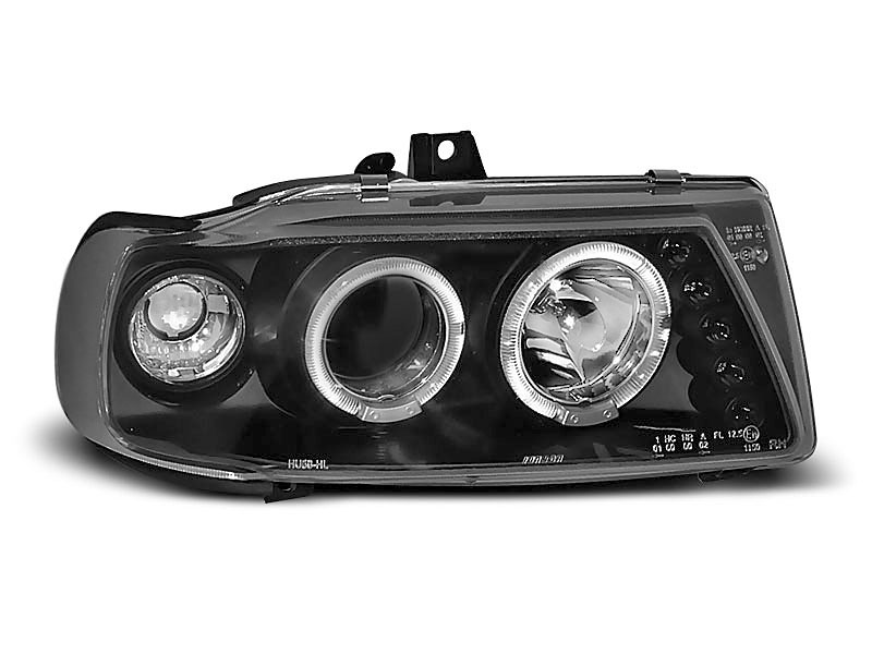 HEADLIGHTS SEAT IBIZA / CORDOBA/ POLO VARIANT, SEDAN 10.93-08.99 ANGEL EYES BLACK