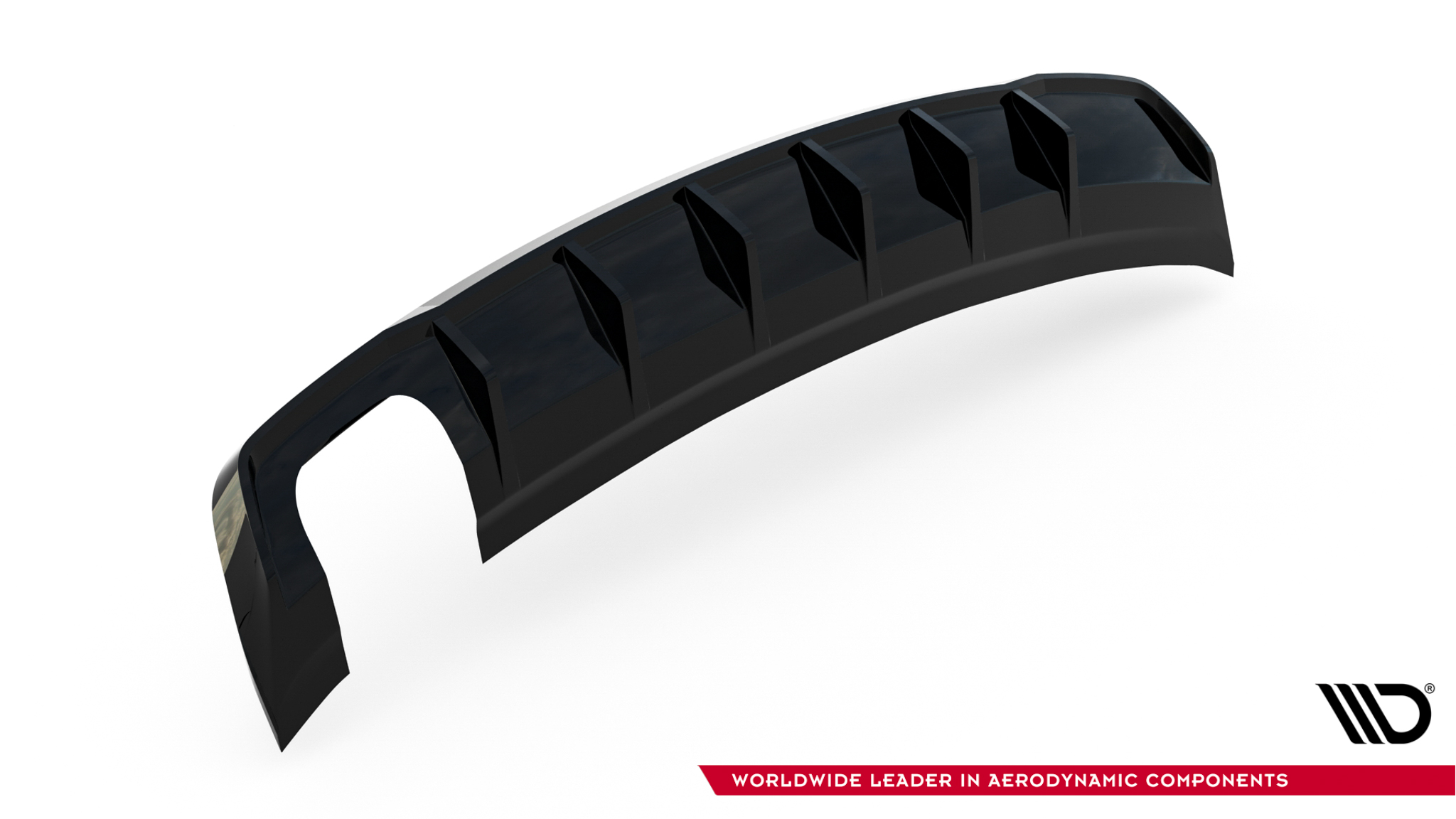 REAR VALANCE SUITABLE FOR AUDI A3 SEDAN 8V (VERSION WITH DUAL EXHAUST TIPS ON ONE SIDE) – MAXTON DESIGN - 2