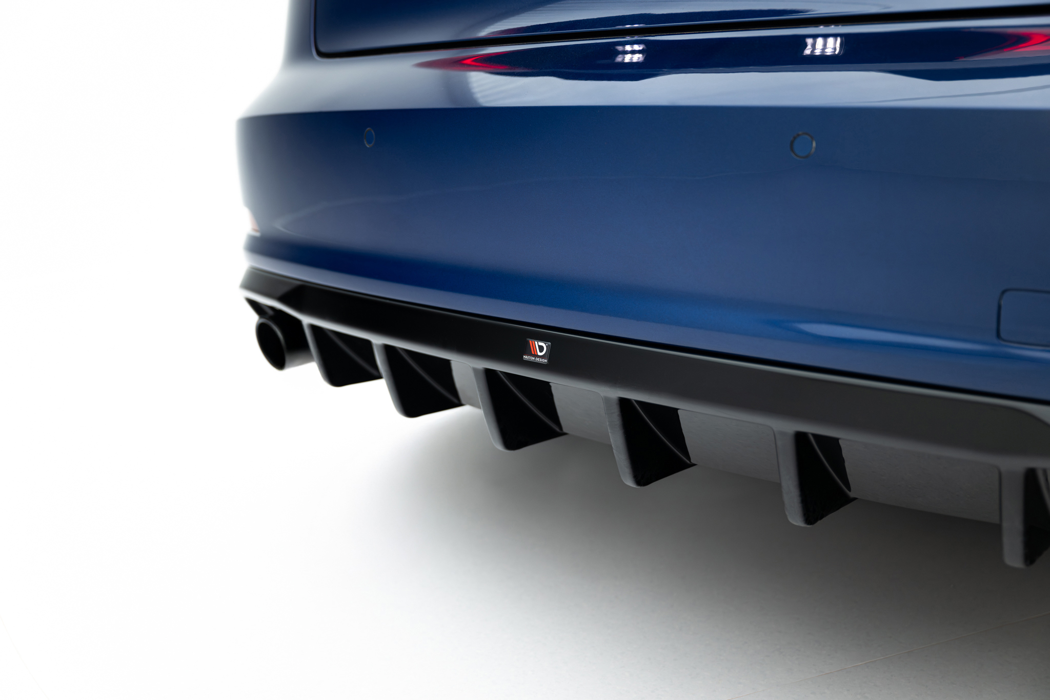 REAR VALANCE SUITABLE FOR AUDI A3 SEDAN 8V (VERSION WITH SINGLE EXHAUST TIPS ON ONE SIDE) – MAXTON DESIGN - 6