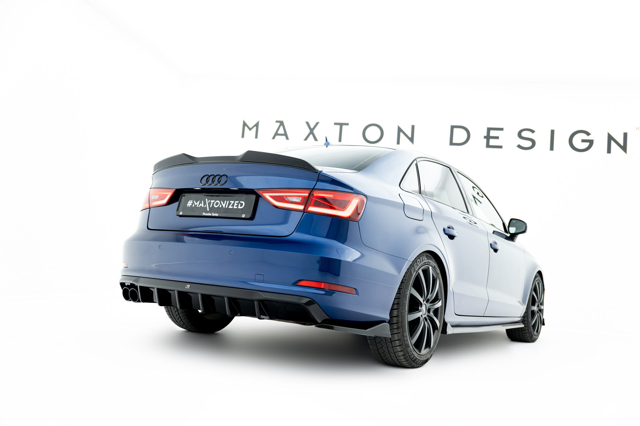 REAR SIDE SPLITTERS SUITABLE FOR AUDI A3 SEDAN 8V – MAXTON DESIGN - 5