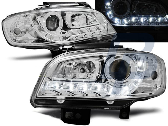 HEADLIGHTS SEAT IBIZA/CORDOBA 09.99-03.02 DAYLIGHT CHROME - 2