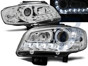 HEADLIGHTS SEAT IBIZA/CORDOBA 09.99-03.02 DAYLIGHT CHROME