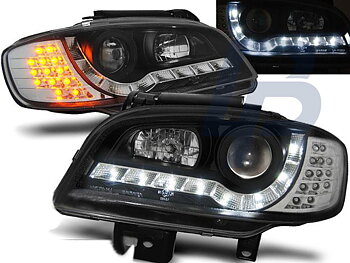 HEADLIGHTS SEAT IBIZA/CORDOBA 09.99-03.02 DAYLIGHT BLACK