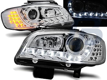 HEADLIGHTS SEAT IBIZA/CORDOBA 09.99-03.02 DAYLIGHT CHROME